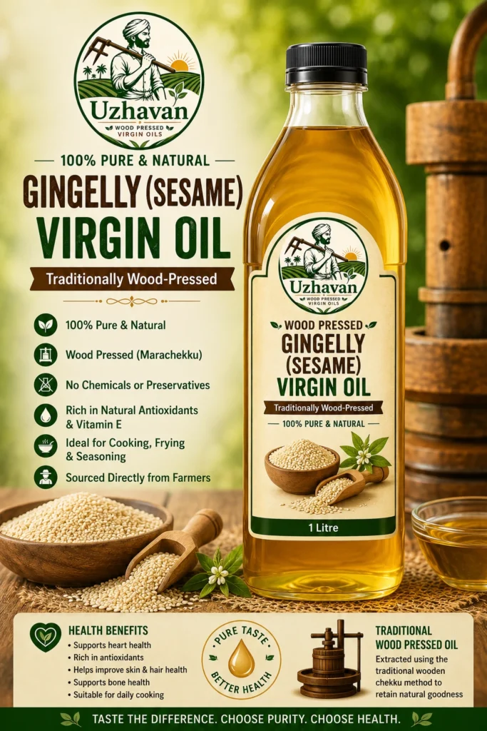 Wood Pressed Gingelly Virgin Oil